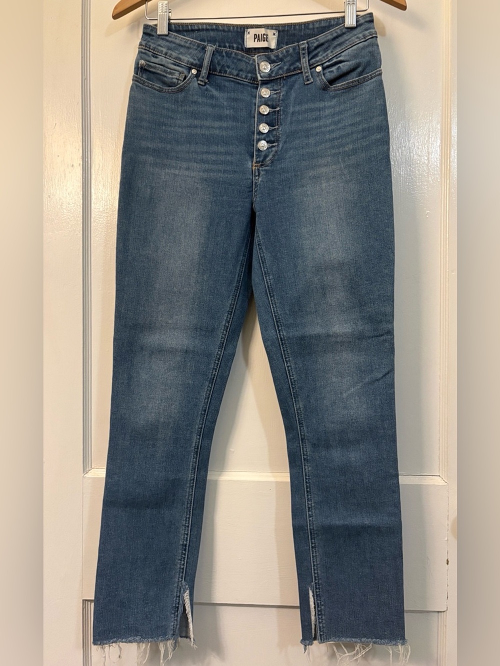 PAIGE Hoxton Ankle Skinny Inseam Slit Button-Fly Jeans Size 27